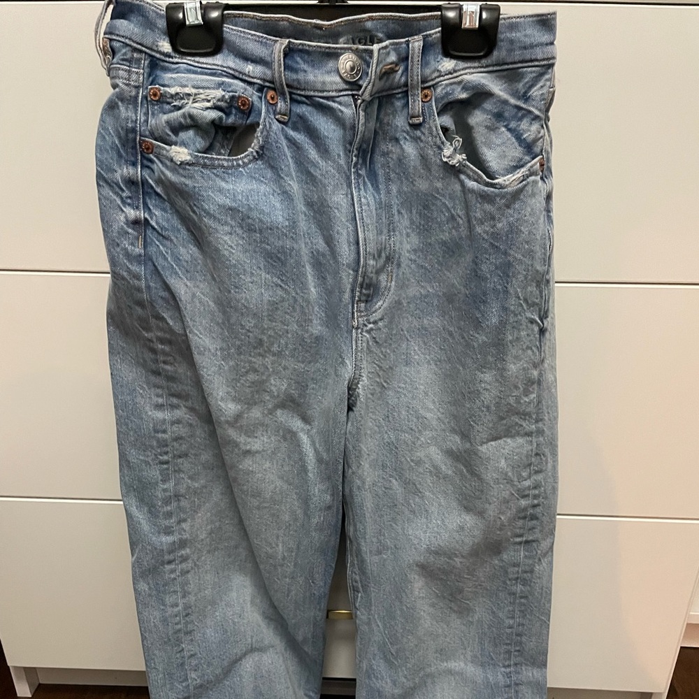 American Eagle Straight Leg Baggy Mom Jeans